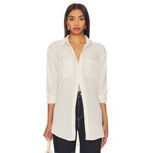 REMI X REVOLVE Michelle Button Up Shirt in Bone size Large